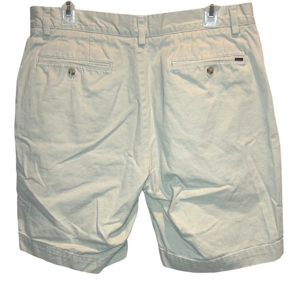 Polo Ralph Lauren Chino Shorts 32 Men's Beige Classic Fit Cotton Twill Khaki